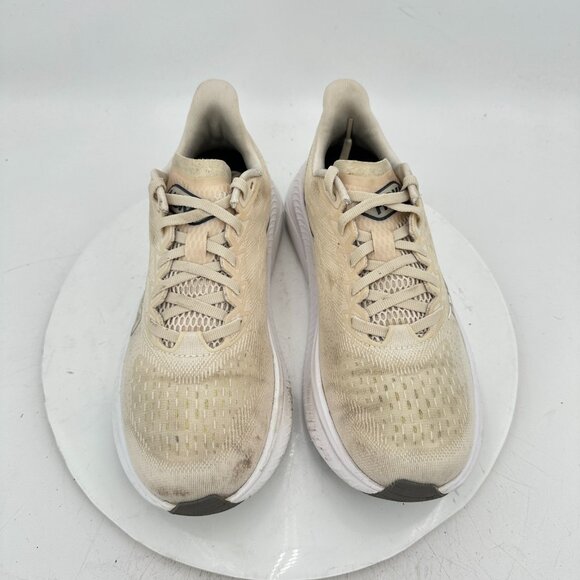 Hoka One One Mach 6 Women Size 8B 1147810-EGV Eggnog Vanilla Running Shoes - Picture 3 of 11